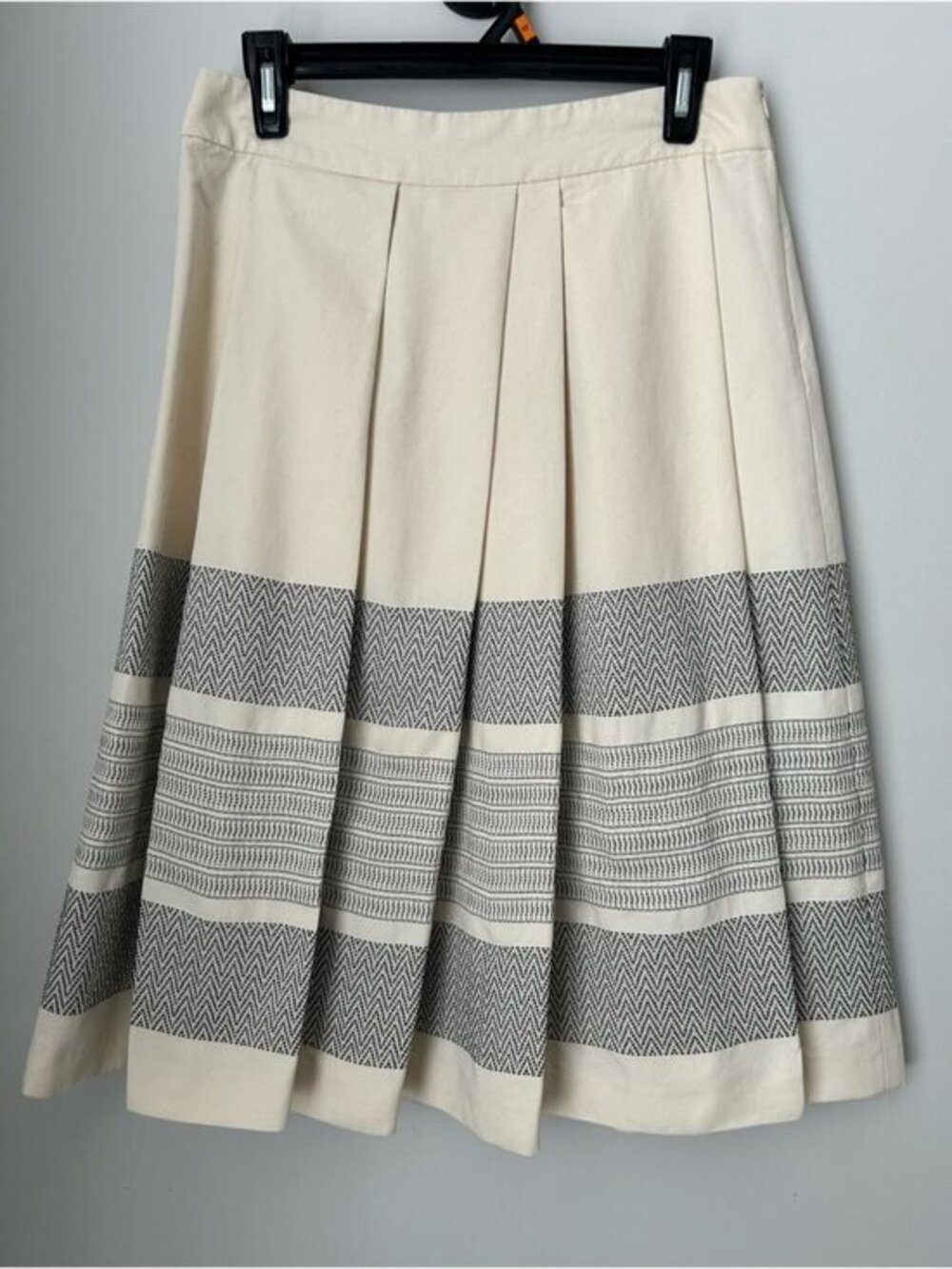 Zara Asymmetrical Box Pleat Skirt